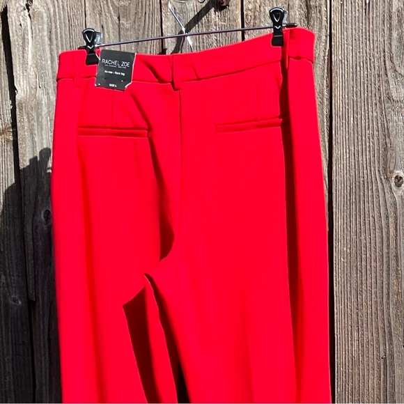 Rachel Zoe red hi-rise flare wide leg pant size large - Picture 10 of 17